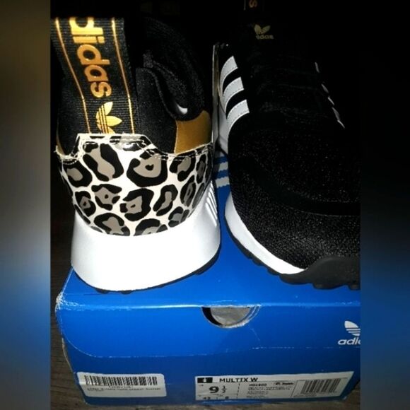 NWT 𝅺Multiplex cheetah print Adidas sneakers sz 9.5 - Picture 8 of 8